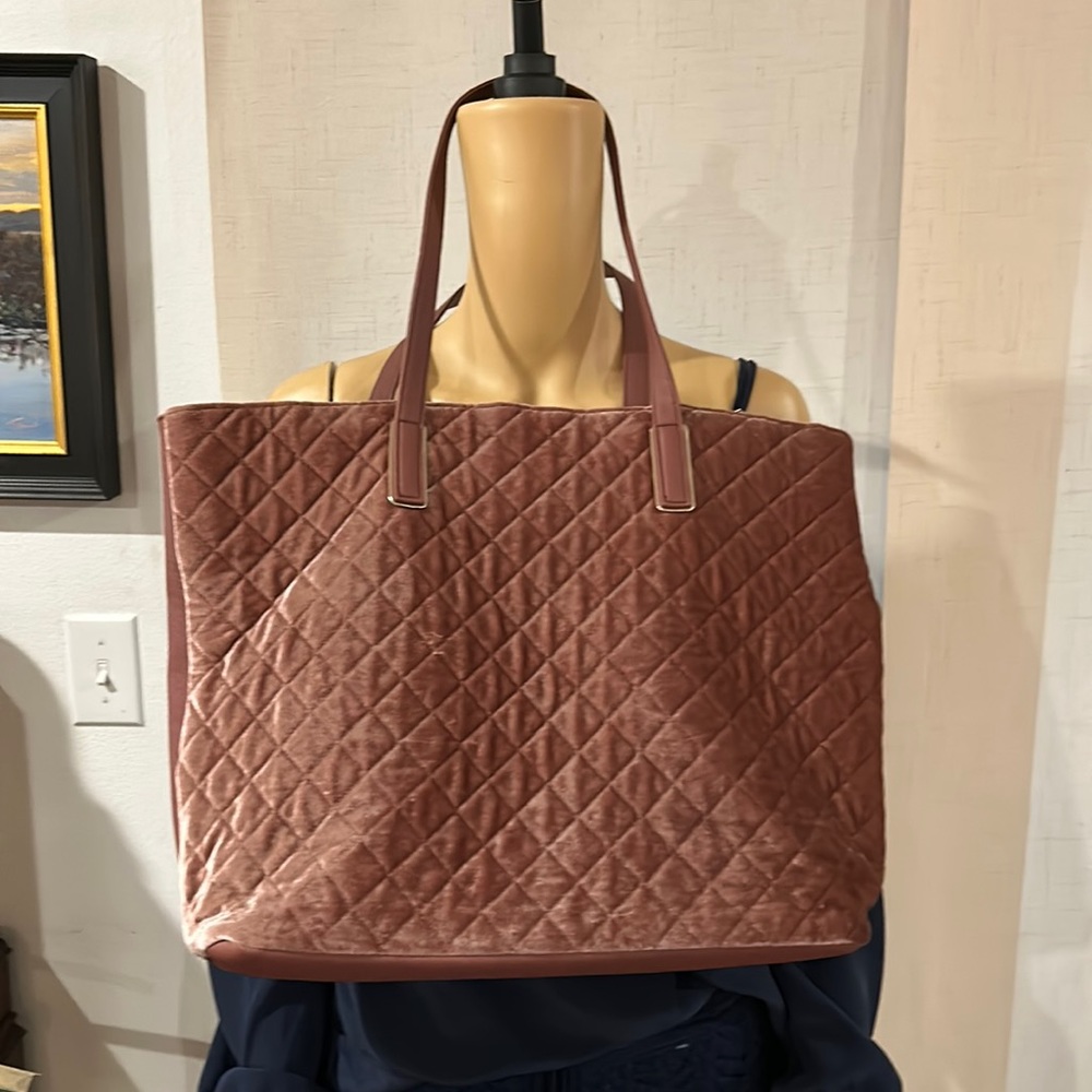 New Ion holiday tote velvet rose (millennial pink)